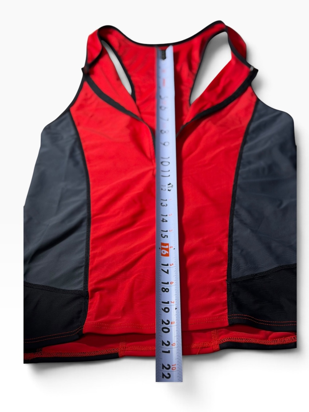 TYR Women’s Competitor Triathlon Tank Top Red Black Gray Size Medium - Picture 6 of 9